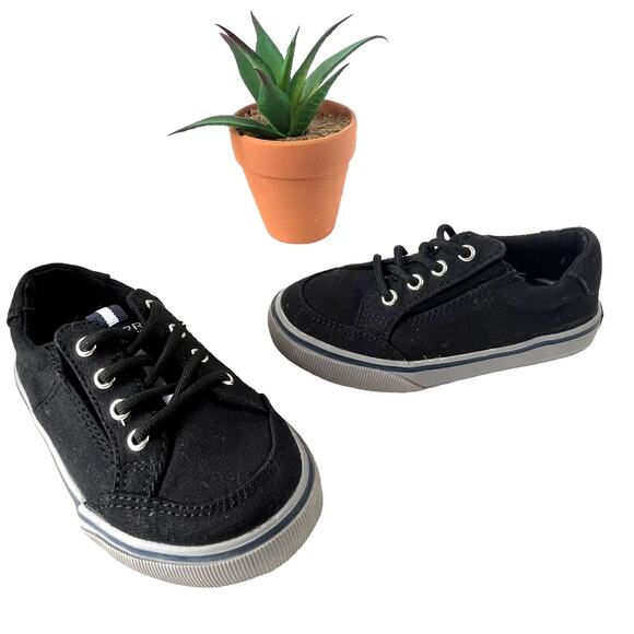 Sperry Trysail Jr Toddler Sneakers Shoes Size 8M Navy Blue Hook and Loop Slip On - Picture 1 of 13